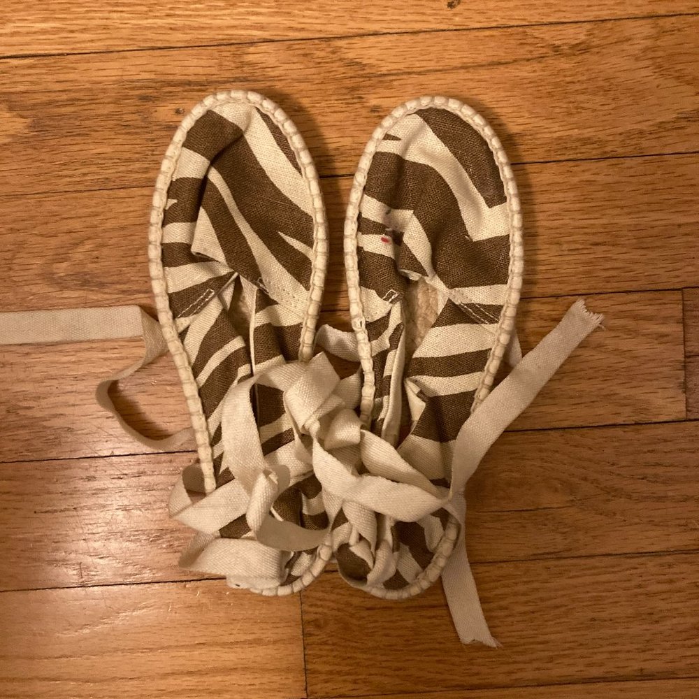 J. Crewcuts Zebra Print Espadrilles